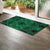 Polynesian Plumeria Mix Green Black Hawaii Door Mat - Polynesian Pride