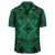 Polynesian Plumeria Mix Green Black Hawaiian Shirt - Polynesian Pride