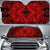 Polynesian Plumeria Mix Car Sun Shade Auto Sun Shade Universal Fit Red - Polynesian Pride