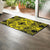 Polynesian Plumeria Mix Yellow Black Hawaii Door Mat - Polynesian Pride