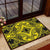 Polynesian Plumeria Mix Yellow Black Hawaii Door Mat - Polynesian Pride