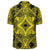 Polynesian Plumeria Mix Yellow Black Hawaiian Shirt - Polynesian Pride