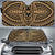 Polynesian Seamless Car Sun Shade Auto Sun Shade Universal Fit Gold - Polynesian Pride