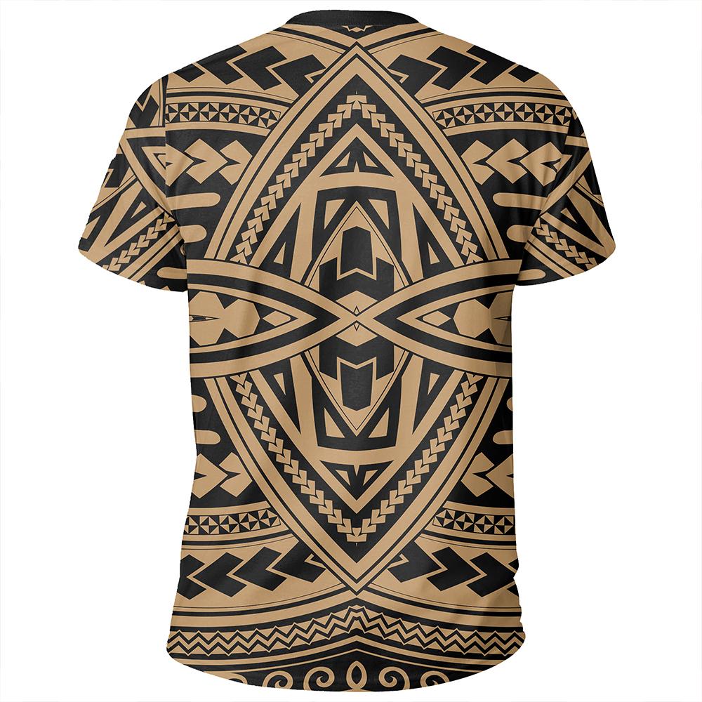 Polynesian Seamless Gold T Shirt - Polynesian Pride
