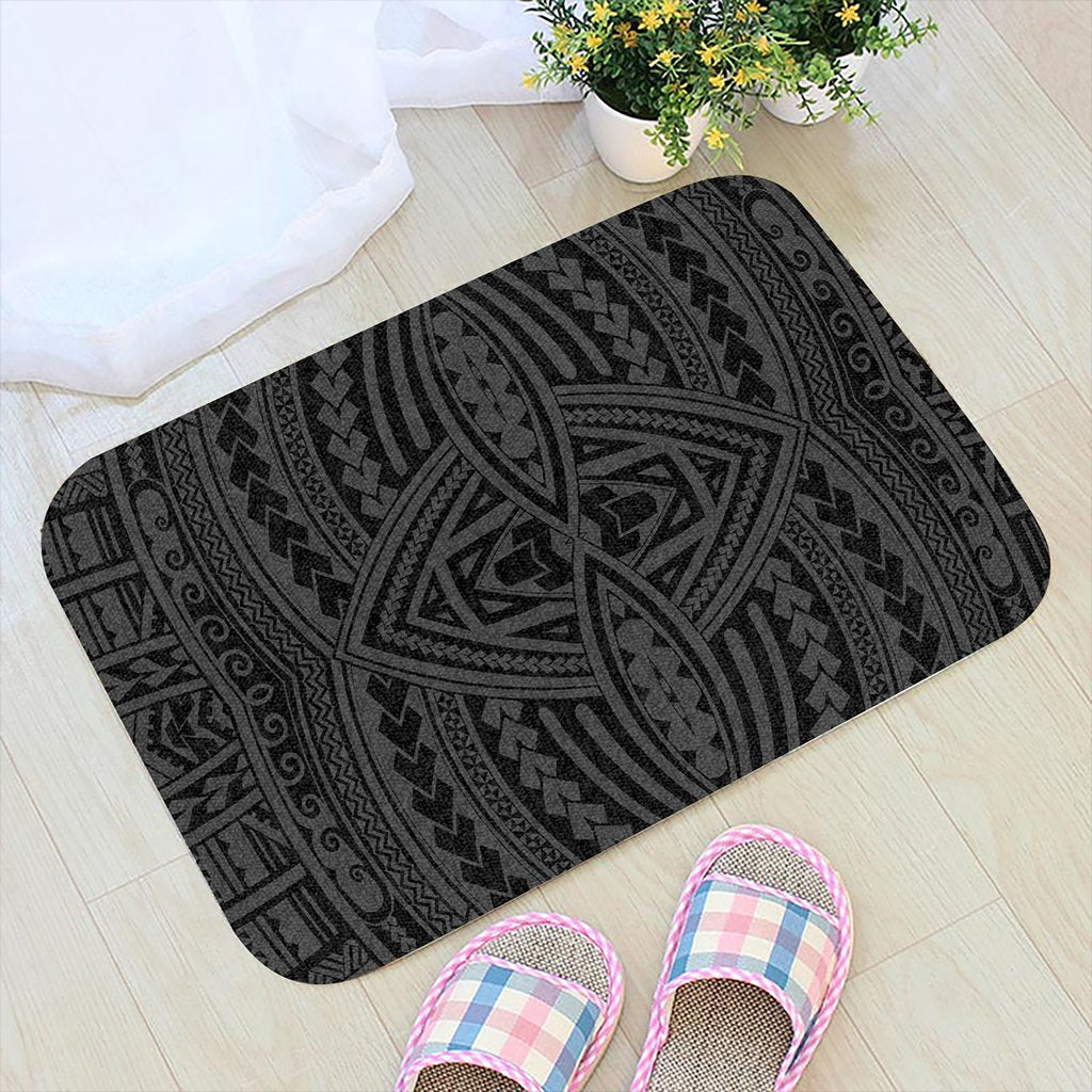 Polynesian Seamless Gray Hawaii Door Mat Door Mat Gray - Polynesian Pride