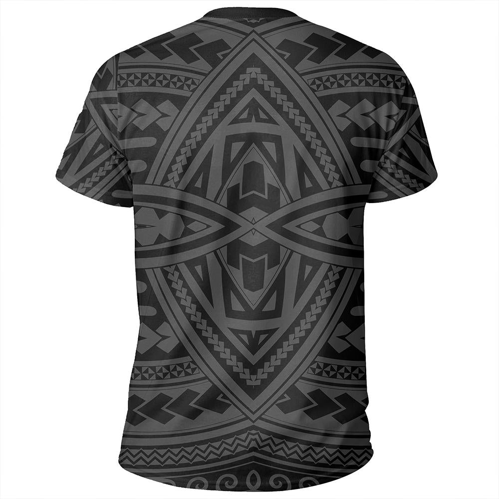 Polynesian Seamless Gray T Shirt - Polynesian Pride