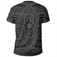 Polynesian Seamless Gray T Shirt - Polynesian Pride