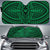 Polynesian Seamless Car Sun Shade Auto Sun Shade Universal Fit Green - Polynesian Pride