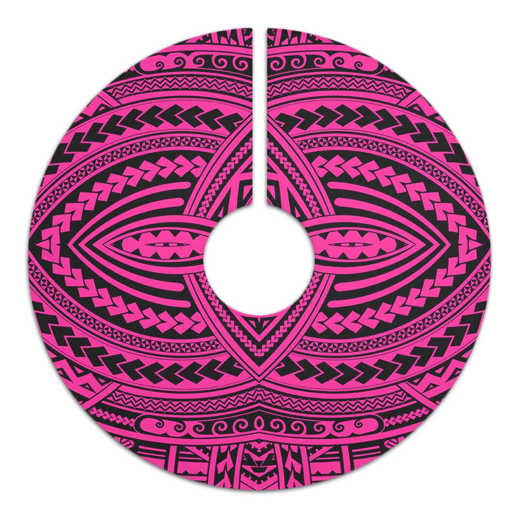 Polynesian Seamless Pink Tree Skirt - Polynesian Pride