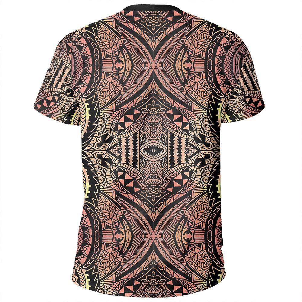 Polynesian Symmetry Brown T Shirt - Polynesian Pride