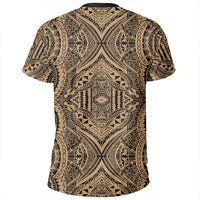 Polynesian Symmetry Gold T Shirt - Polynesian Pride