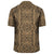 Polynesian Symmetry Gold Hawaiian Shirt - Polynesian Pride