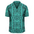 Polynesian Symmetry Turquoise Hawaiian Shirt - Polynesian Pride