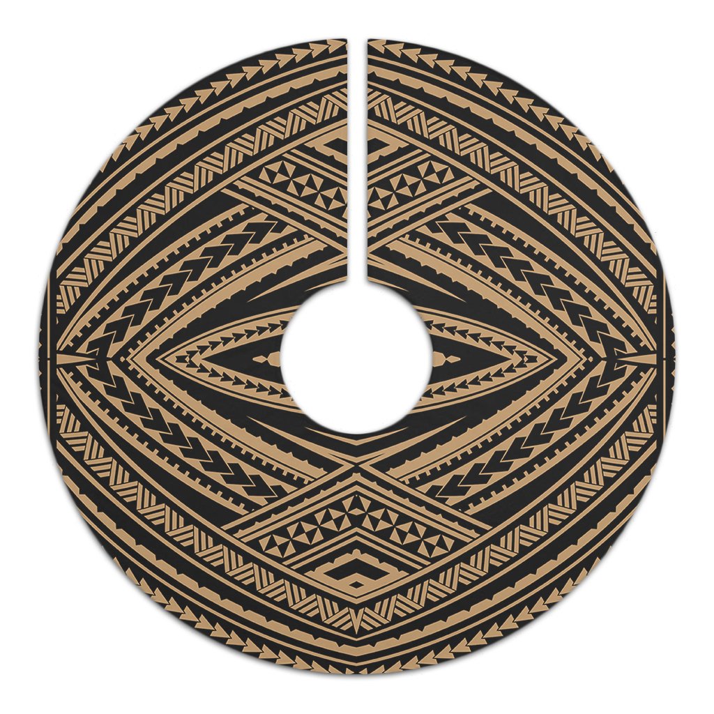 Polynesian Tatau Gold Tree Skirt - Polynesian Pride
