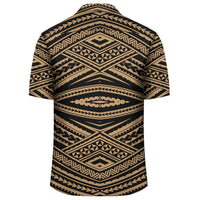 Polynesian Tatau Gold Hawaiian Shirt - Polynesian Pride