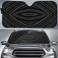 Polynesian Tatau Car Sun Shade Auto Sun Shade Universal Fit Gray - Polynesian Pride