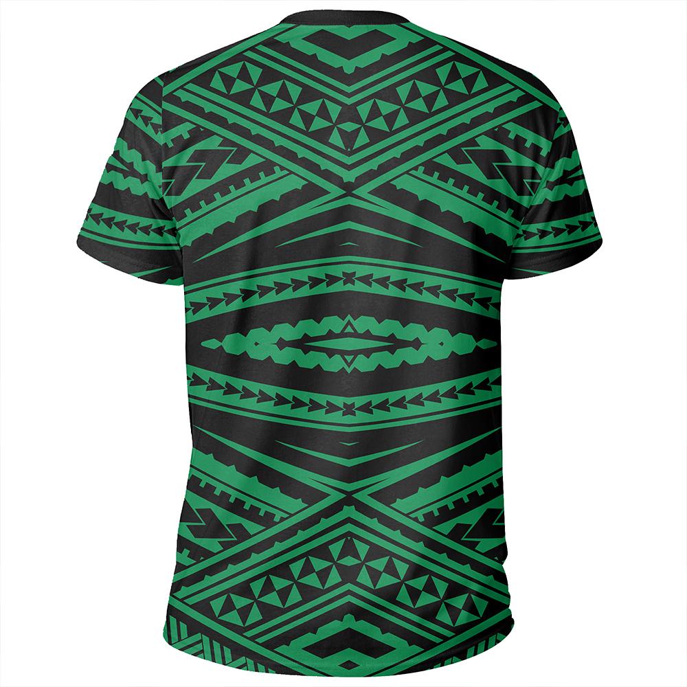 Polynesian Tatau Green T Shirt - Polynesian Pride