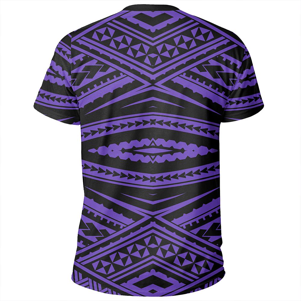 Polynesian Tatau Violet T Shirt - Polynesian Pride