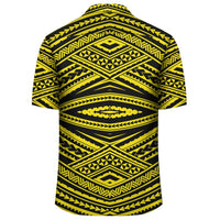 Polynesian Tatau Yellow Hawaiian Shirt - Polynesian Pride