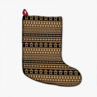Polynesian Tattoo Tribal Gold Christmas Stocking - Polynesian Pride