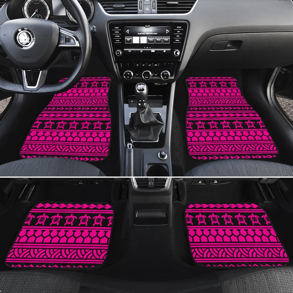 Polynesian Tattoo Tribal Pink Hawaii Car Floor Mats Pink One Size - Polynesian Pride