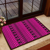 Polynesian Tattoo Tribal Pink Hawaii Door Mat - Polynesian Pride
