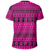Polynesian Tattoo Tribal Pink T Shirt - Polynesian Pride