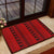 Polynesian Tattoo Tribal Red Hawaii Door Mat - Polynesian Pride