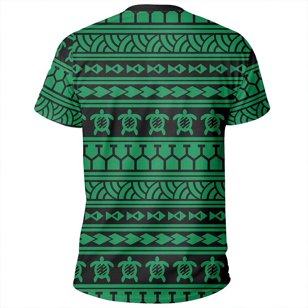 Polynesian Tattoo tribal Green T Shirt - Polynesian Pride