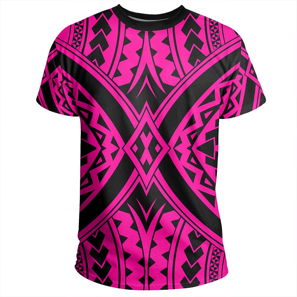 Polynesian Tradition Pink T Shirt - Polynesian Pride