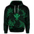 Custom Polynesian Turtle Hammerhead Shark Ray Kanaka Hawaii Hoodie Circle Green - Polynesian Pride