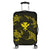 Polynesian Turtle Hammerhead Shark Ray Kanaka Hawaii Luggage Covers Circle Yellow - AH Black - Polynesian Pride