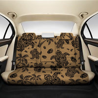 Polynesian Turtle Palm And Sea Pebbles Gold Back Seat Cover One Size Gold Back Car Seat Covers - Polynesian Pride
