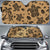 Polynesian Turtle Palm And Sea Pebbles Car Sun Shade Auto Sun Shade Universal Fit Gold - Polynesian Pride