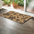 Polynesian Turtle Palm And Sea Pebbles Gold Hawaii Door Mat - Polynesian Pride