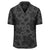 Polynesian Turtle Palm And Sea Pebbles Gray Hawaiian Shirt - Polynesian Pride