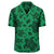 Polynesian Turtle Palm And Sea Pebbles Green Hawaiian Shirt - Polynesian Pride