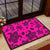 Polynesian Turtle Palm And Sea Pebbles Pink Hawaii Door Mat - Polynesian Pride