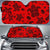 Polynesian Turtle Palm And Sea Pebbles Car Sun Shade Auto Sun Shade Universal Fit Red - Polynesian Pride