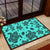 Polynesian Turtle Palm And Sea Pebbles Turquoise Hawaii Door Mat - Polynesian Pride