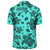 Polynesian Turtle Palm And Sea Pebbles Turquoise Hawaiian Shirt - Polynesian Pride