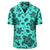 Polynesian Turtle Palm And Sea Pebbles Turquoise Hawaiian Shirt - Polynesian Pride