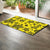 Polynesian Turtle Palm And Sea Pebbles Yellow Hawaii Door Mat - Polynesian Pride