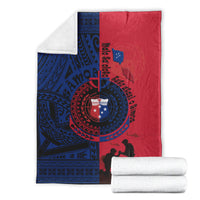 Samoa Independence Day Quotes Premium Blanket Military Polynesian Pattern LT9 XL 59 x 79 inches 150 x 200 cm - Polynesian Pride
