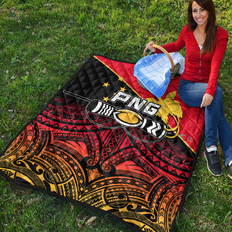PNG Rugby The Kumuls Premium Quilt LT6 - Polynesian Pride