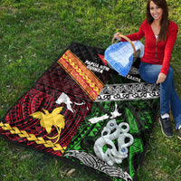 New Zealand And Papua New Guinea Premium Quilt Together - Green LT8 - Polynesian Pride