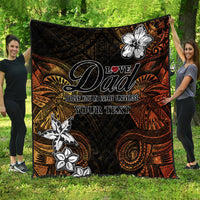 (Custom Personalised) Polynesian Fathers Day Premium Quilt I Love You In Every Universe - Gold LT8 Gold - Polynesian Pride