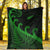 New Zealand Rugby Maori Premium Blanket Silver Fern Koru Vibes - Green LT8 - Polynesian Pride