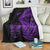 New Zealand Haka Rugby Maori Premium Blanket Silver Fern Vibes - Purple LT8 Blankets White - Polynesian Pride