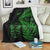 New Zealand Haka Rugby Maori Premium Blanket Silver Fern Vibes - Green LT8 Blankets White - Polynesian Pride